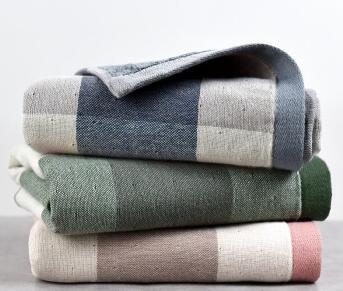 素衣卿月 毛巾 AG353 【3条】【三色条】-【粉+绿+棕】
