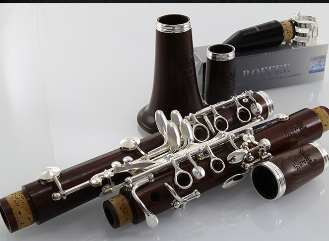 罗菲 管乐器 LF765756-92S 长笛乐器16/17开闭孔两用镀银按键附E键FLUTE镍银笛头考级乐器
