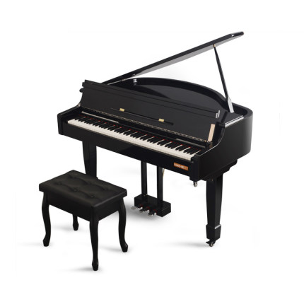 音嘉 键盘乐器 YJ-785656 全重锤-黑色烤漆-琴凳
