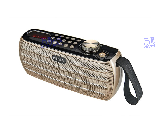 先科（SAST）V30红 收音机老人老年人充电插卡迷你小音箱