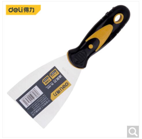得力(deli) 不锈钢油灰刀清洁刮刀铲刀抹灰腻子刀3英寸 DL-HD3