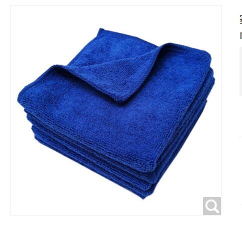 赛罗 超细纤维小方巾不掉毛摸布保洁毛巾擦桌子吸水厨房餐厅清洁布批发 宝蓝色方巾 30*30cm