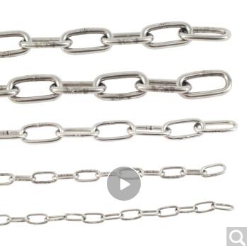 304不锈钢链条无缝铁链条 长环5mm【1米】-CLONE