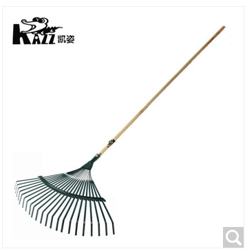 凯姿 KAZZ花园耙22齿耙树叶耙园林园艺花园工具喷塑钢耙子搂草耙铁扒子农用耙子